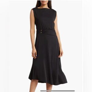 T Tahari Sleeveless Ring Jersey Dress